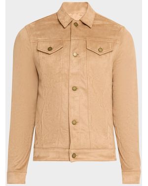 Monfrere Apos;S Dean Faux Suede Shirt Jacket - Natural