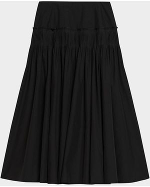 Theory High-Rise Yoke Skirt - Black