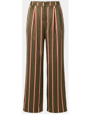 SER.O.YA Marlowe Striped Satin Pants - Multicolor