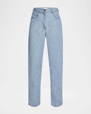 The Row Tarley Straight Light Wash Jeans - Blue