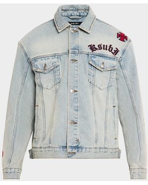 Ksubi Apos;S Oh G Trucker Jacket - Blue