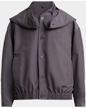 IM MEN Carrier Carried Coat - Gray