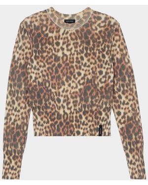 Marc Jacobs Leopard-Print Cotton Sweater - Multicolor