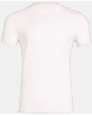 Commando Premier Stretch-Cotton Crewneck Undershirt - White