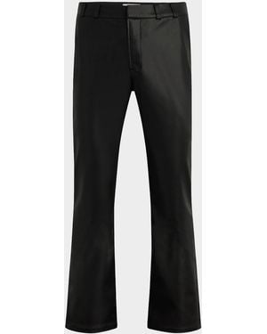 Hudson Jeans Apos;S Walker Vegan Leather Kick-Flare Pants - Black