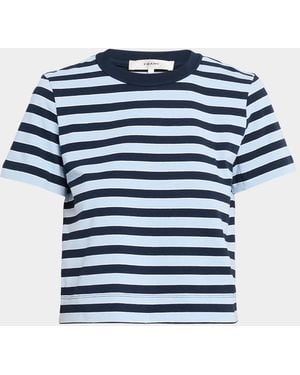 FRAME The Boxy Striped Tee - Blue