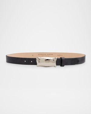 Streets Ahead Leather Belt - Natural