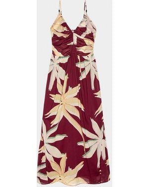 Rails Palm Cotton Maxi Dress - Red