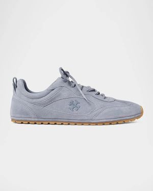 Tory Burch Field Suede Low-Top Sneakers - Blue
