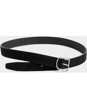 TOTEME Swirl Suede Belt - Black