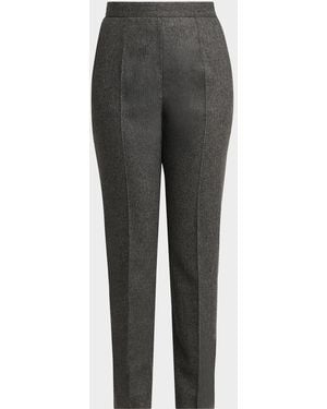 Jil Sander Wool Flannel Pants - Gray