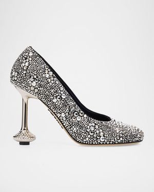 Loewe 90Mm Toy Embellished Pumps - Metallic