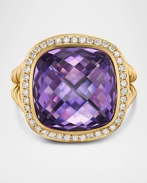 David Yurman Albion Ring With Gemstones And Diamonds - Pink
