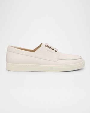 Stuart Weitzman Apos;S Bristol Leather Boat Shoes - White