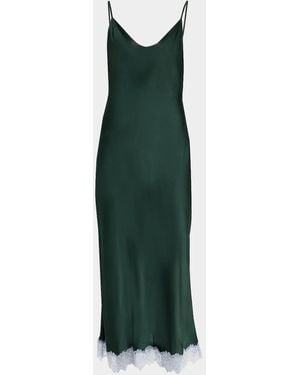 SABLYN Taylor Silk Slip Dress - Green