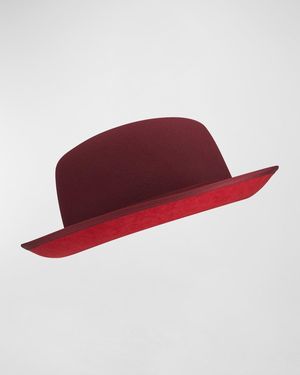 Keith James King Fedora Hat - Red