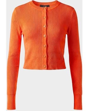 Toccin Zoe Cropped Fitted Cardigan - Red