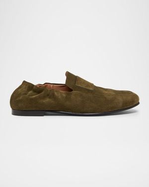 Givenchy Apos;S Suede Elasticized Loafers - Green