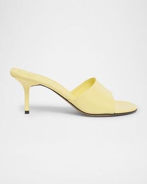 Jacquemus Les Mules Cubisto Leather Sandals - Metallic