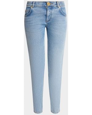 Balmain Low-Rise Skinny Jeans - Blue