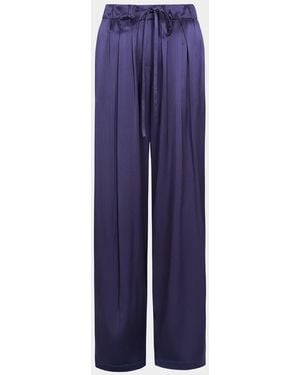Twp Pj Satin Pants - Blue