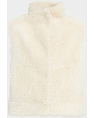 UTZON Victor Reversible Shearling Vest - Natural