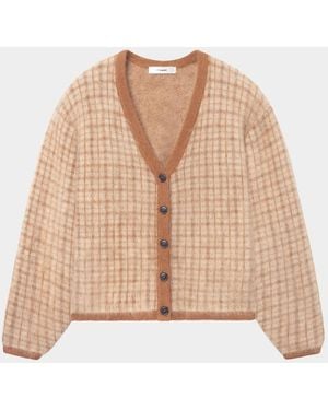 FRAME The Brushed Scholar Cardigan - Natural
