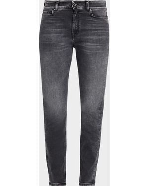 Weekend by Maxmara Mid-Rise Denim Skinny Jeans - Gray