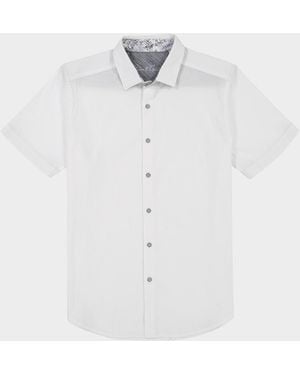 Robert Graham Apos;S Thresher Seersucker Short-Sleeve Shirt - White