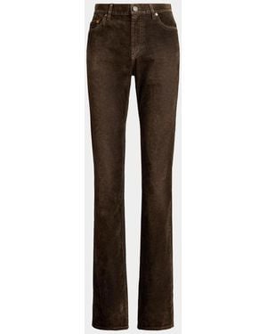 Ralph Lauren Walton Slim Bootcut Jeans - Brown