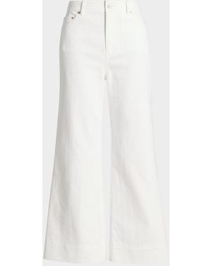 Cinq À Sept Joey Wide-Leg Ankle Jeans - White