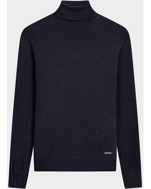 Bugatchi Apos;S Wool Turtleneck Sweater - Blue