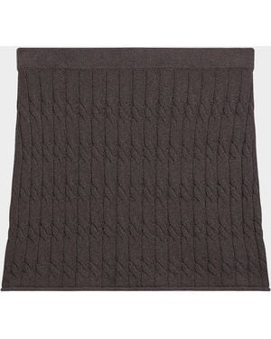 Helmut Lang Cable-Knit Mini Skirt - Black