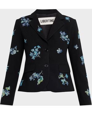 Libertine Bluebell Lane Single-Breasted Classic Jacket - Black