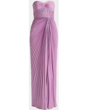 AMUR Joyceann Strapless Gown - Purple