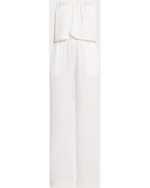 Ramy Brook Montse Strapless Jumpsuit - White