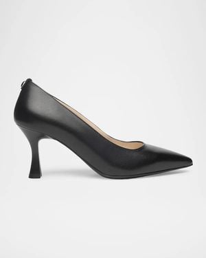 Nero Giardini 75Mm Leather Mid-Heel Pumps - Black