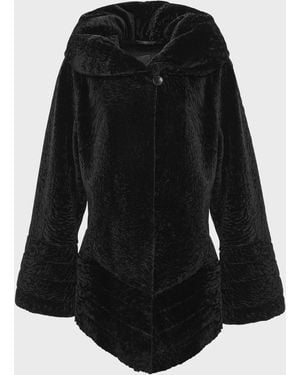 Gorski Reversible Textured Lamb Shearling Jacket - Black