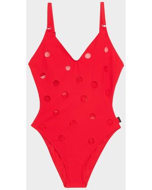 Shan Billy Rose One-Piece Swimsuit - Red
