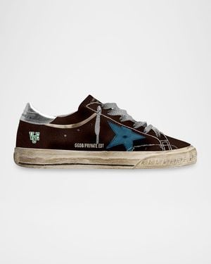 Golden Goose Apos;S Super-Star Leather Low-Top Sneakers - Black