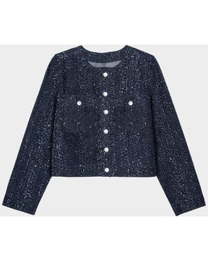 Rails Capistrano Denim Tweed Jacket - Blue