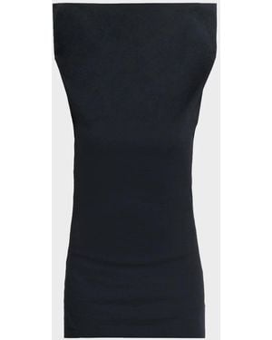 Issey Miyake Allow Funnel Neck Shirt - Blue