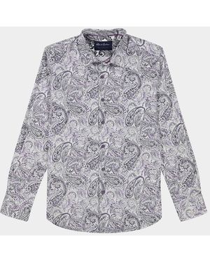 Robert Graham Ibiza Paisley Woven Sport Shirt - Gray