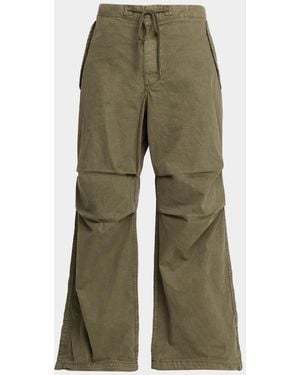RE/DONE Outer Mid-Rise Slouchy Drawstring Pants - Green