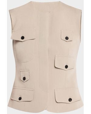 Wynn Hamlyn Fitted Utility Vest - Natural