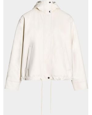 Yves Salomon Lambskin Leather Technical Jacket - Natural