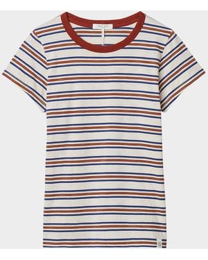 Rag & Bone The Slub Stripe Tee - Multicolor