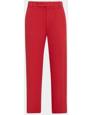 Thom Browne Apos;S Garment-Dyed Chino Pants - Red