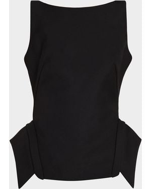 Rohe Deconstructed Wool-Blend Top - Black