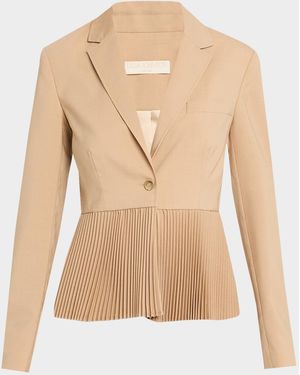 Ulla Johnson Greta Pleated Blazer - Natural